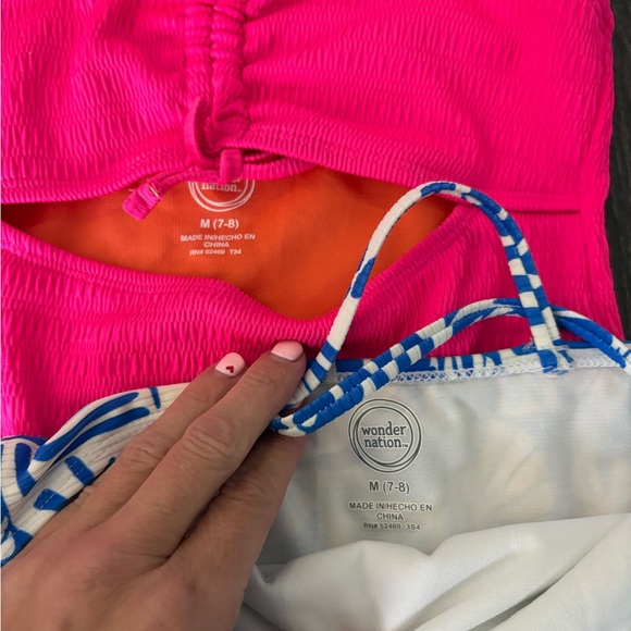 Lot of 8 girls swimsuits, size 8, mix of Target, Shade Critters & Wonder Nation - Picture 10 of 11